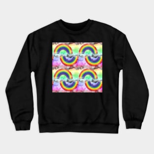 Rainbows & Rough Stripes Crewneck Sweatshirt